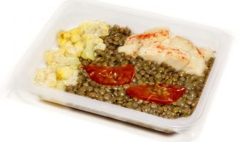 Cod with Lentils