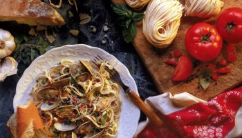 Linguine with Herb Broth and Clams