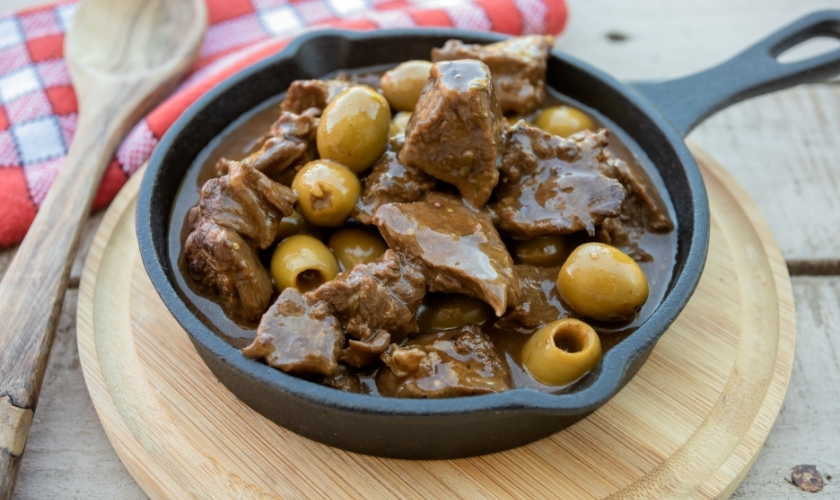 Beef with Olives and Preserved Lemon